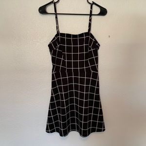 SHEIN Women’s Black & White Checkered Dress.